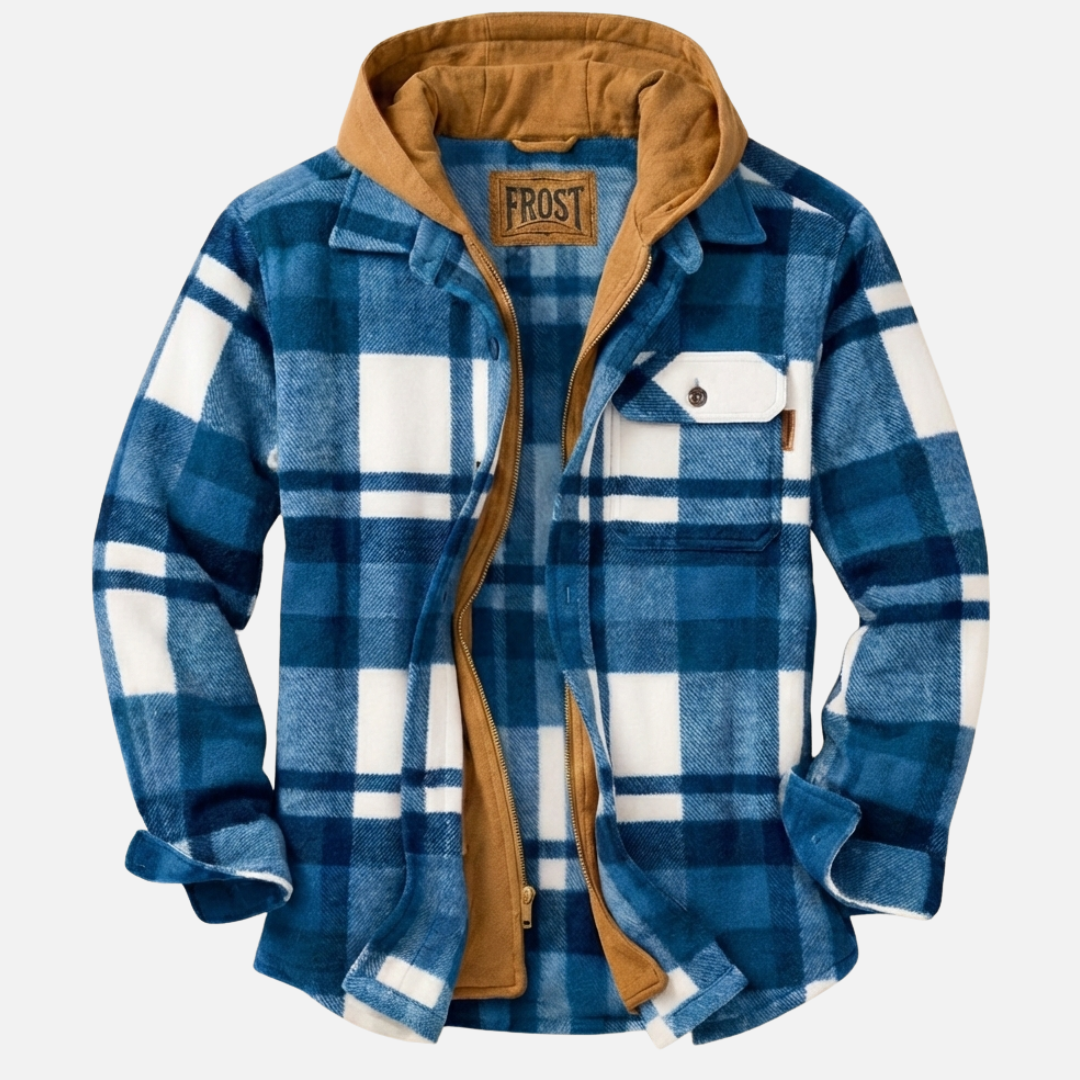 Chemise à Capuche en Flanelle à Carreaux